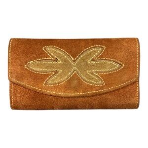 Elegant Tan Suede wallet